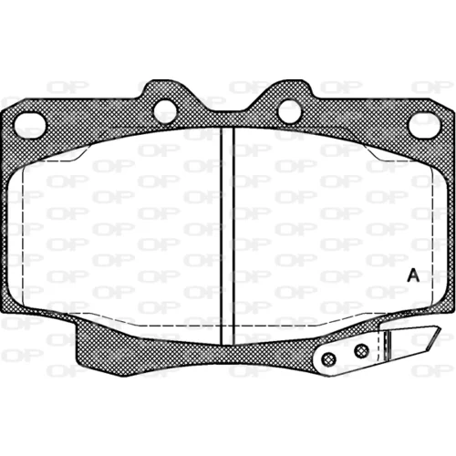 Sada brzdových platničiek kotúčovej brzdy OPEN PARTS BPA0430.04