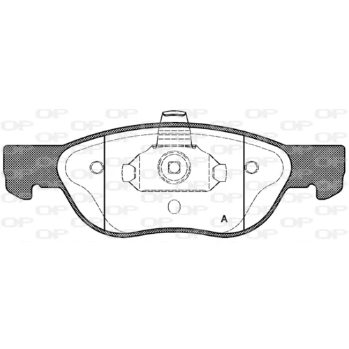 Sada brzdových platničiek kotúčovej brzdy OPEN PARTS BPA0587.00