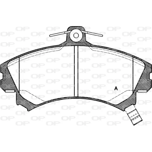 Sada brzdových platničiek kotúčovej brzdy OPEN PARTS BPA0590.02