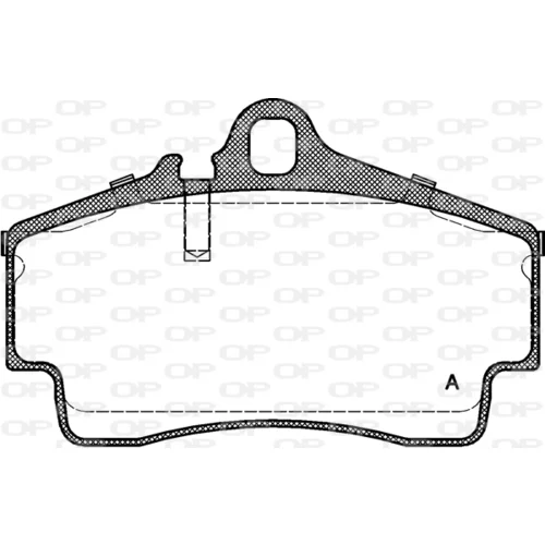 Sada brzdových platničiek kotúčovej brzdy BPA0654.00 (OPEN PARTS)