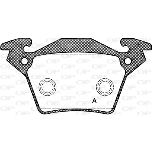 Sada brzdových platničiek kotúčovej brzdy OPEN PARTS BPA0717.00