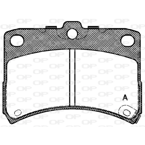 Sada brzdových platničiek kotúčovej brzdy OPEN PARTS BPA0723.02