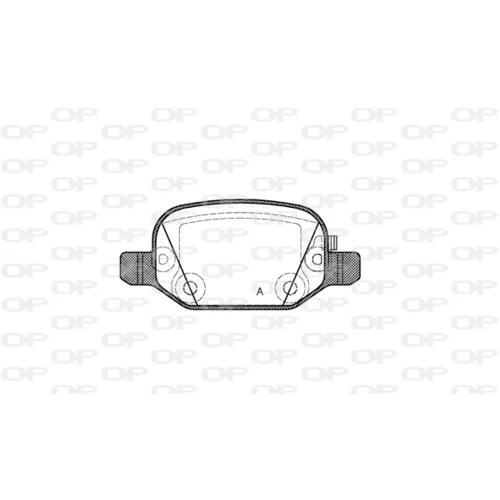 Sada brzdových platničiek kotúčovej brzdy OPEN PARTS BPA0727.52