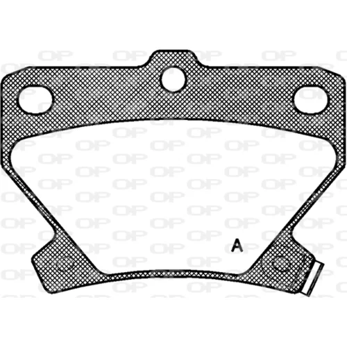 Sada brzdových platničiek kotúčovej brzdy OPEN PARTS BPA0741.02