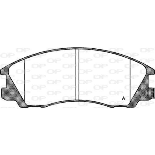 Sada brzdových platničiek kotúčovej brzdy OPEN PARTS BPA0771.32