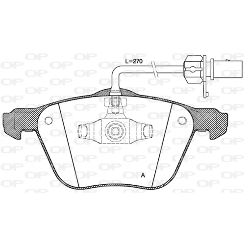 Sada brzdových platničiek kotúčovej brzdy OPEN PARTS BPA0836.02