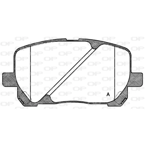 Sada brzdových platničiek kotúčovej brzdy OPEN PARTS BPA0954.00