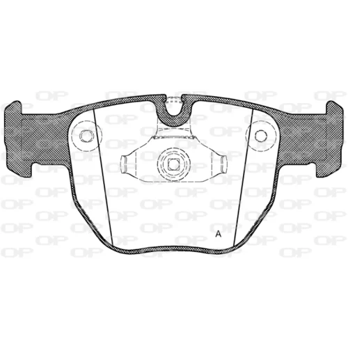 Sada brzdových platničiek kotúčovej brzdy OPEN PARTS BPA0979.00