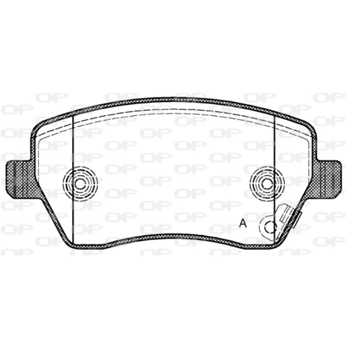 Sada brzdových platničiek kotúčovej brzdy OPEN PARTS BPA0987.11