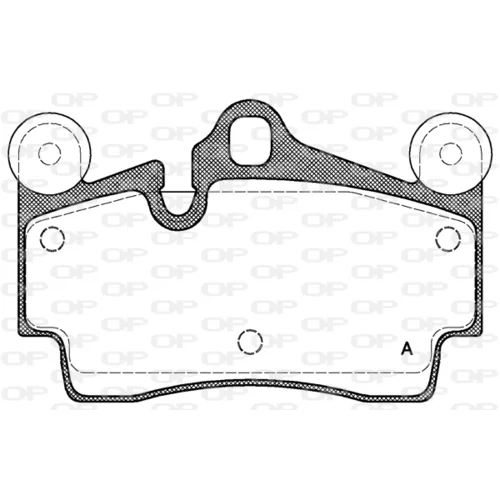Sada brzdových platničiek kotúčovej brzdy OPEN PARTS BPA0996.00