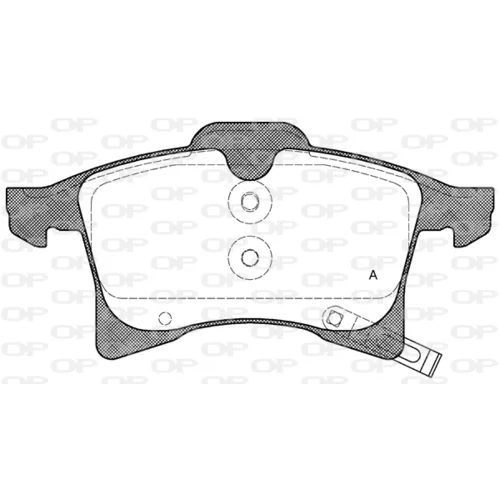 Sada brzdových platničiek kotúčovej brzdy OPEN PARTS BPA1036.02