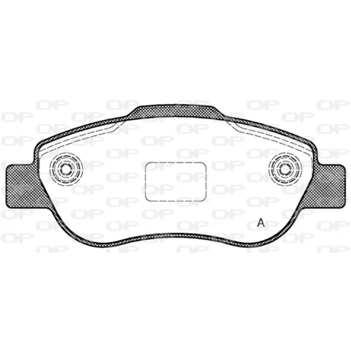 Sada brzdových platničiek kotúčovej brzdy OPEN PARTS BPA1100.00