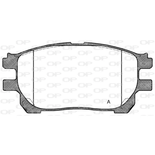Sada brzdových platničiek kotúčovej brzdy OPEN PARTS BPA1143.00