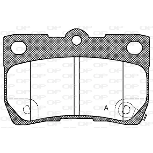 Sada brzdových platničiek kotúčovej brzdy OPEN PARTS BPA1181.02