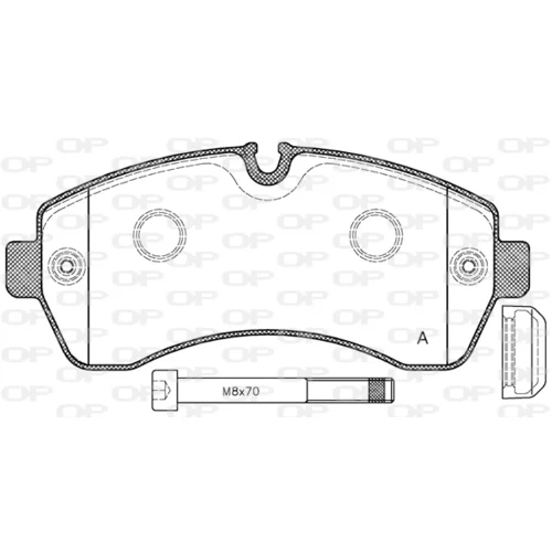 Sada brzdových platničiek kotúčovej brzdy OPEN PARTS BPA1243.00