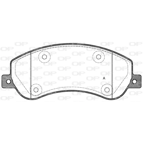 Sada brzdových platničiek kotúčovej brzdy OPEN PARTS BPA1250.00