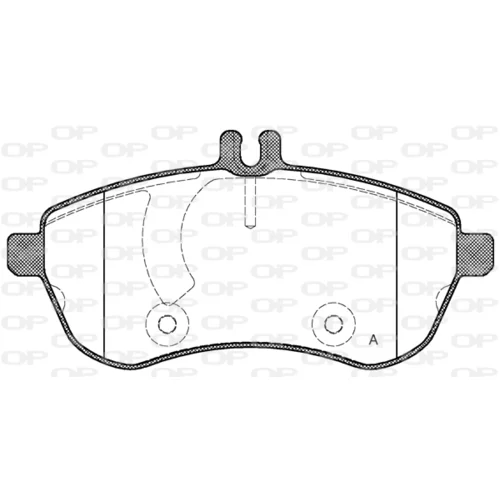 Sada brzdových platničiek kotúčovej brzdy OPEN PARTS BPA1301.00