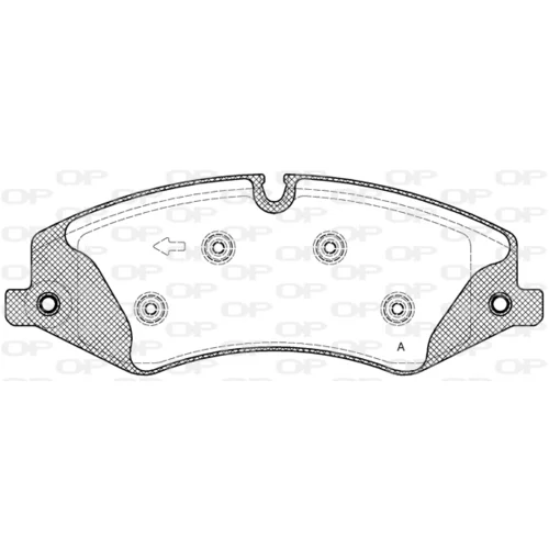 Sada brzdových platničiek kotúčovej brzdy OPEN PARTS BPA1409.10