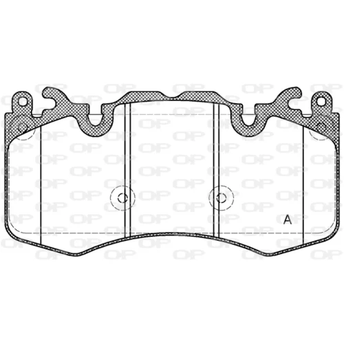 Sada brzdových platničiek kotúčovej brzdy OPEN PARTS BPA1410.00
