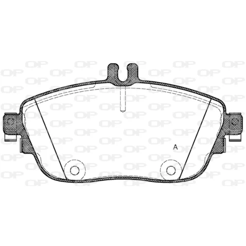 Sada brzdových platničiek kotúčovej brzdy OPEN PARTS BPA1485.08