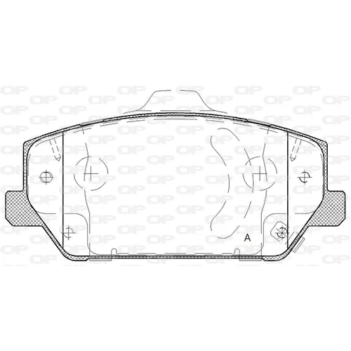 Sada brzdových platničiek kotúčovej brzdy OPEN PARTS BPA1809.02