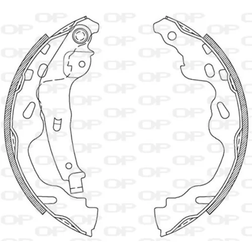 Sada brzdových čeľustí OPEN PARTS BSA2104.00