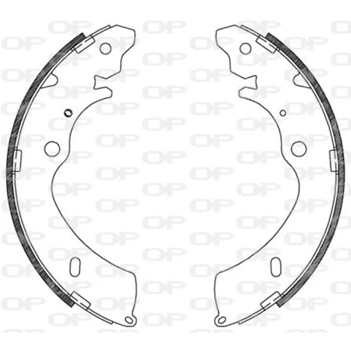 Sada brzdových čeľustí OPEN PARTS BSA2124.00