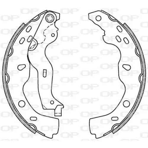 Sada brzdových čeľustí OPEN PARTS BSA2126.00
