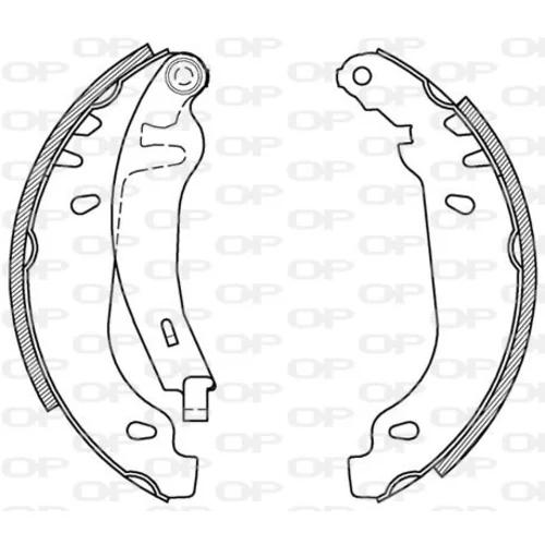 Sada brzdových čeľustí OPEN PARTS BSA2165.00