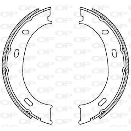 Sada brzdových čeľustí OPEN PARTS BSA2192.00