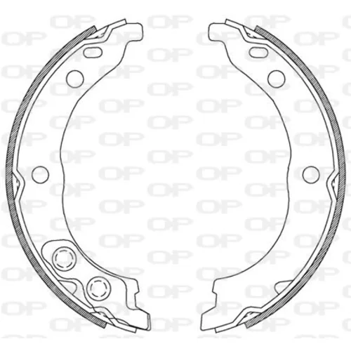 Sada brzdových čeľustí OPEN PARTS BSA2206.00