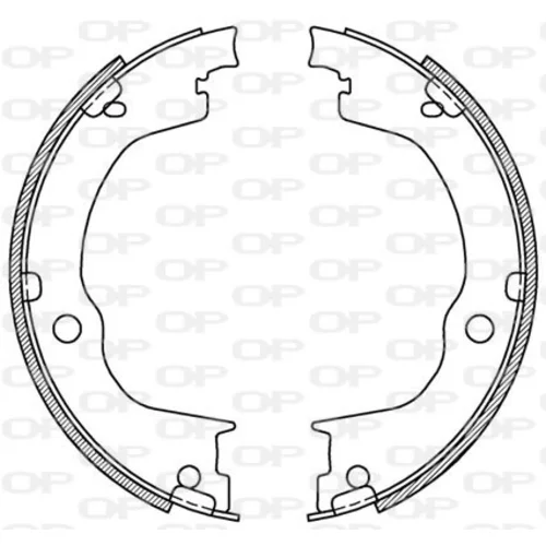 Sada brzdových čeľustí OPEN PARTS BSA2220.00