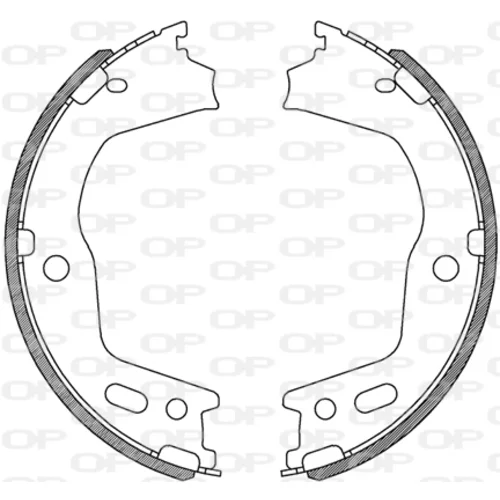 Sada brzdových čeľustí OPEN PARTS BSA2248.00