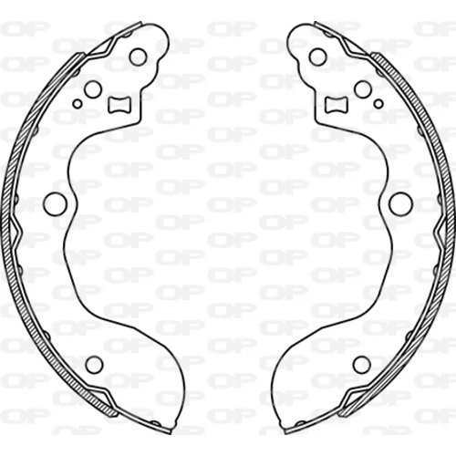 Sada brzdových čeľustí OPEN PARTS BSA2275.00