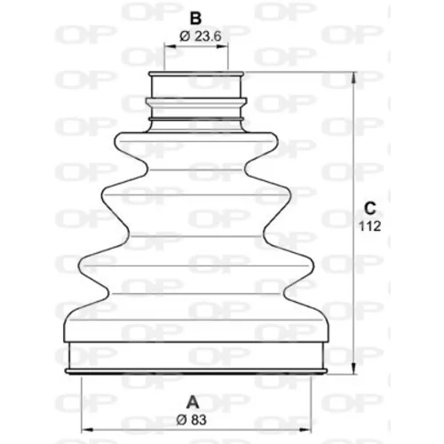 Manžeta hnacieho hriadeľa - opravná sada SJK7060.00 (OPEN PARTS) - obr. 1