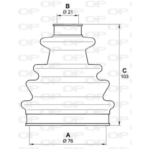 Manžeta hnacieho hriadeľa - opravná sada SJK7229.00 (OPEN PARTS) - obr. 1