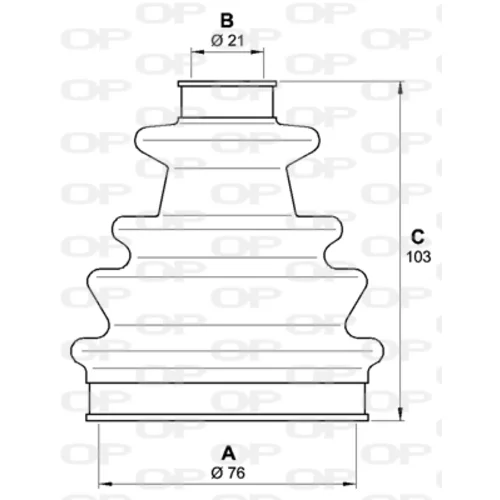 Manžeta hnacieho hriadeľa - opravná sada SJK7247.00 (OPEN PARTS) - obr. 1