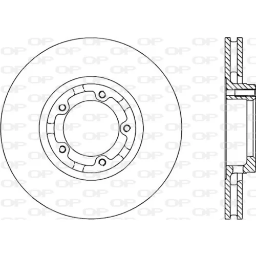 Brzdový kotúč OPEN PARTS BDA1182.20