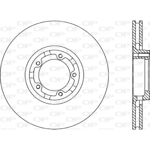 Brzdový kotúč OPEN PARTS BDA1183.20