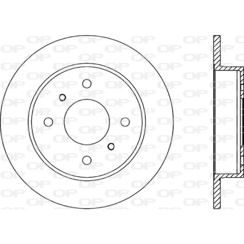 Brzdový kotúč BDA1391.10 (OPEN PARTS)