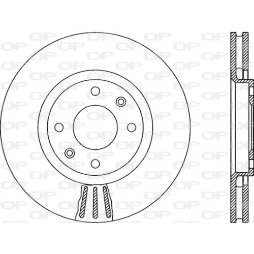 Brzdový kotúč OPEN PARTS BDA1955.20