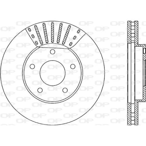Brzdový kotúč OPEN PARTS BDA1986.20