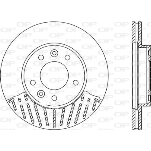 Brzdový kotúč OPEN PARTS BDA2124.20