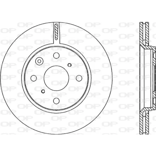 Brzdový kotúč OPEN PARTS BDA2228.20