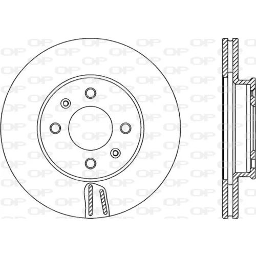 Brzdový kotúč OPEN PARTS BDA2350.20