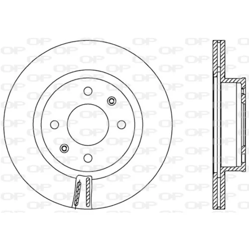 Brzdový kotúč OPEN PARTS BDA2558.20
