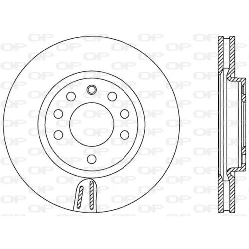 Brzdový kotúč OPEN PARTS BDA2576.20