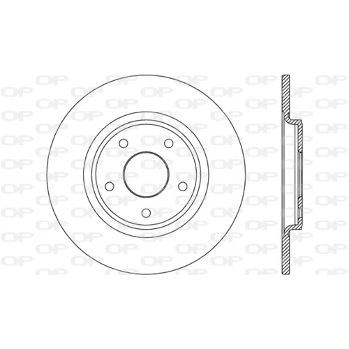 Brzdový kotúč BDA2675.10 (OPEN PARTS)