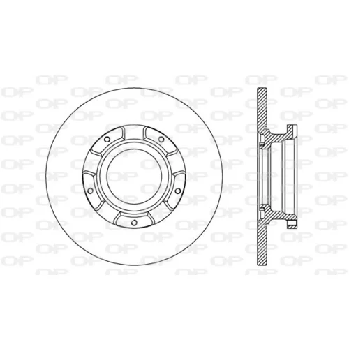 Brzdový kotúč OPEN PARTS BDA2735.10