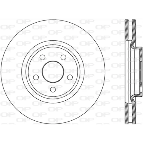 Brzdový kotúč OPEN PARTS BDA2787.20